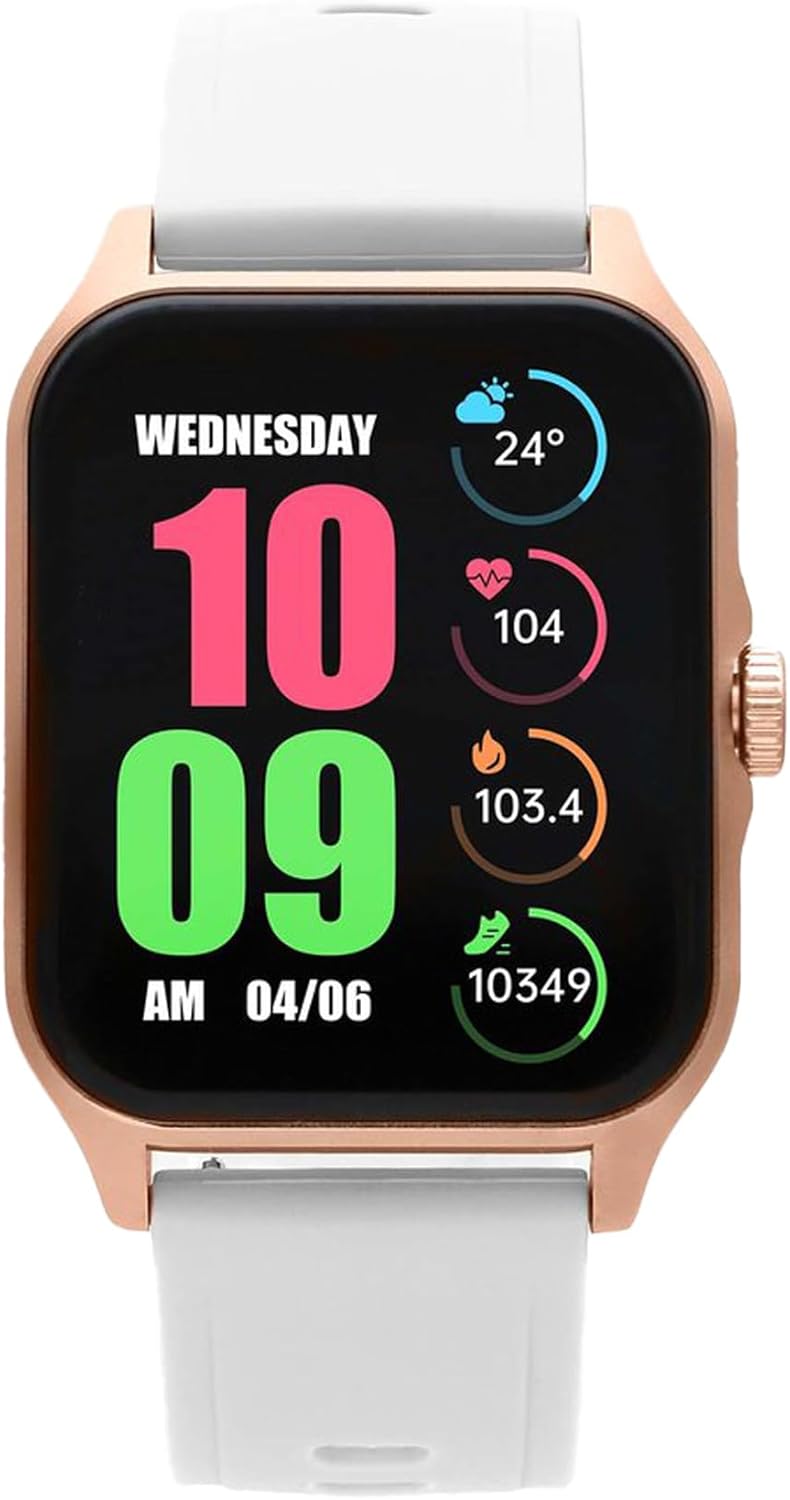 Radiant Smart las Vegas Unisex Digital Watch with Silicone Bracelet RAS10403DF, White