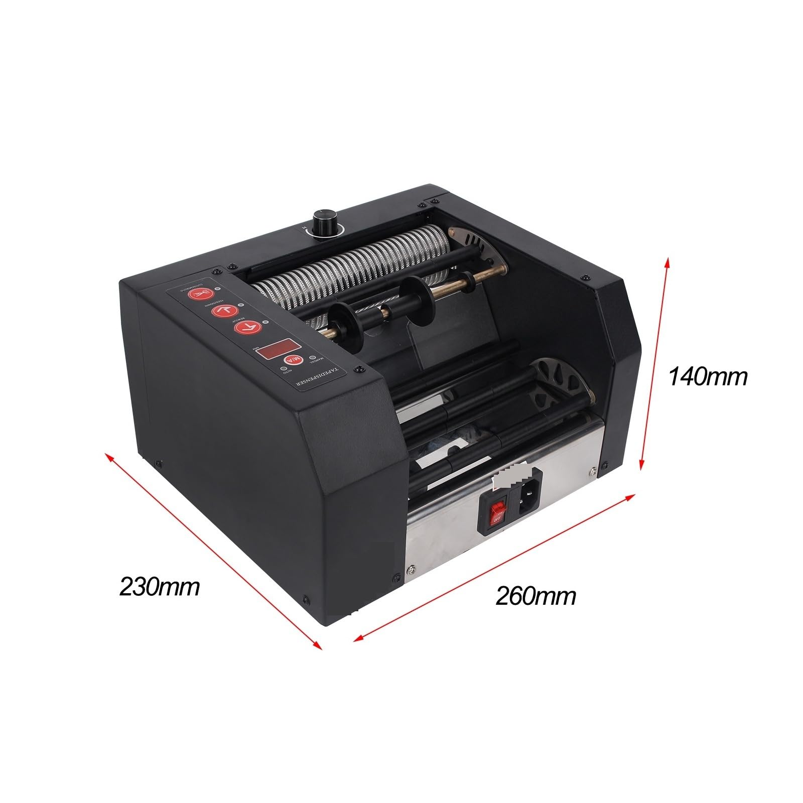 Klebebandabroller, Automatische Bandschneidemaschine, automatischer intelligenter 8-150-mm-Klebeband-Doppelseitenschneider