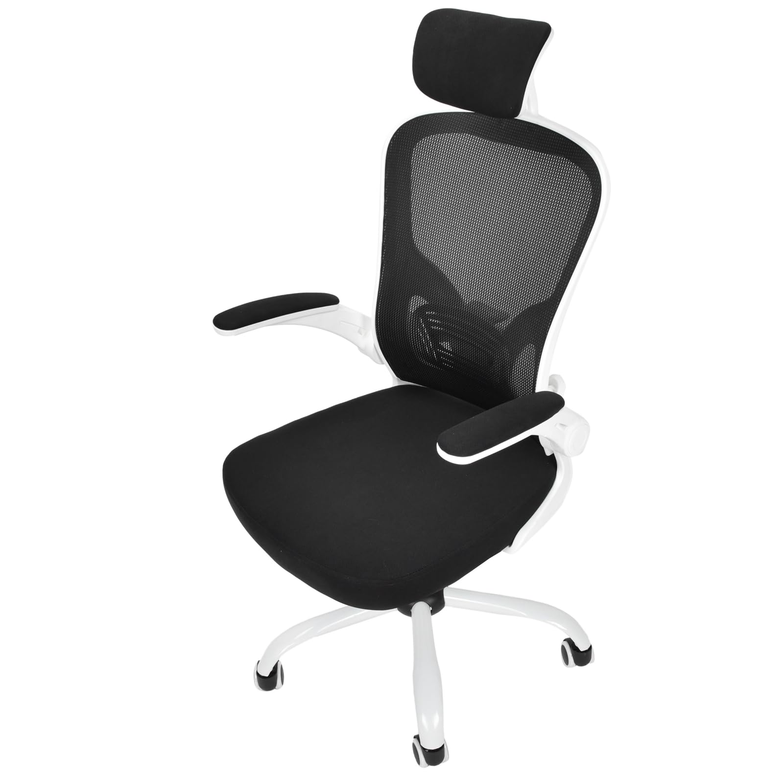 Siege de bureau blanc inclinable de 90 a 115 degres Cocoarm
