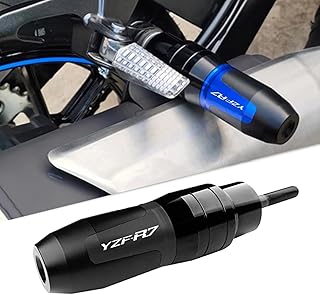For 2025 2024 YZF-R7 YZFR7 Motorcycle Exhaust Slider Protector Protection Engine Crash Pad Frame Sliders yzf-r7 yzfr7 (Black)