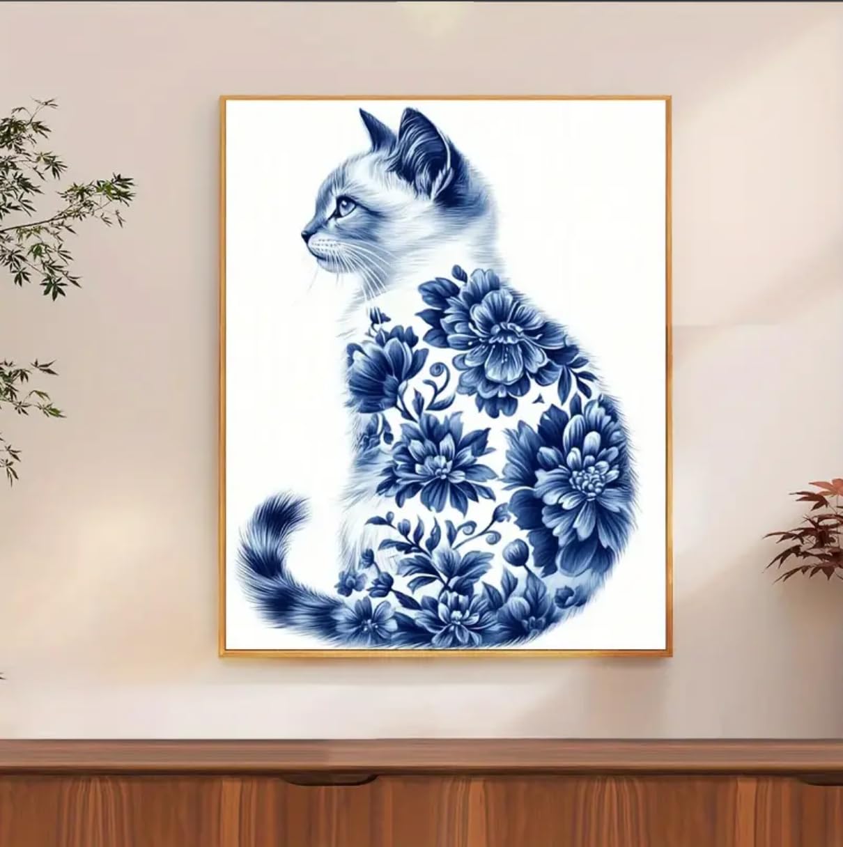 Hyahx クロスステッチ 11 CT クロスステッチ キット 日本語説明書付き 刺繡キット DIY 初心者 上級者 30cmx40cm 猫