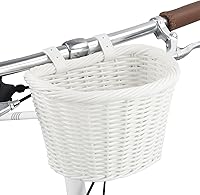 ZUKKA Kids Bike Basket: Hand-Woven Waterproof Mini Handlebar Basket with Adjustable Leather Straps for Bikes & Scooters