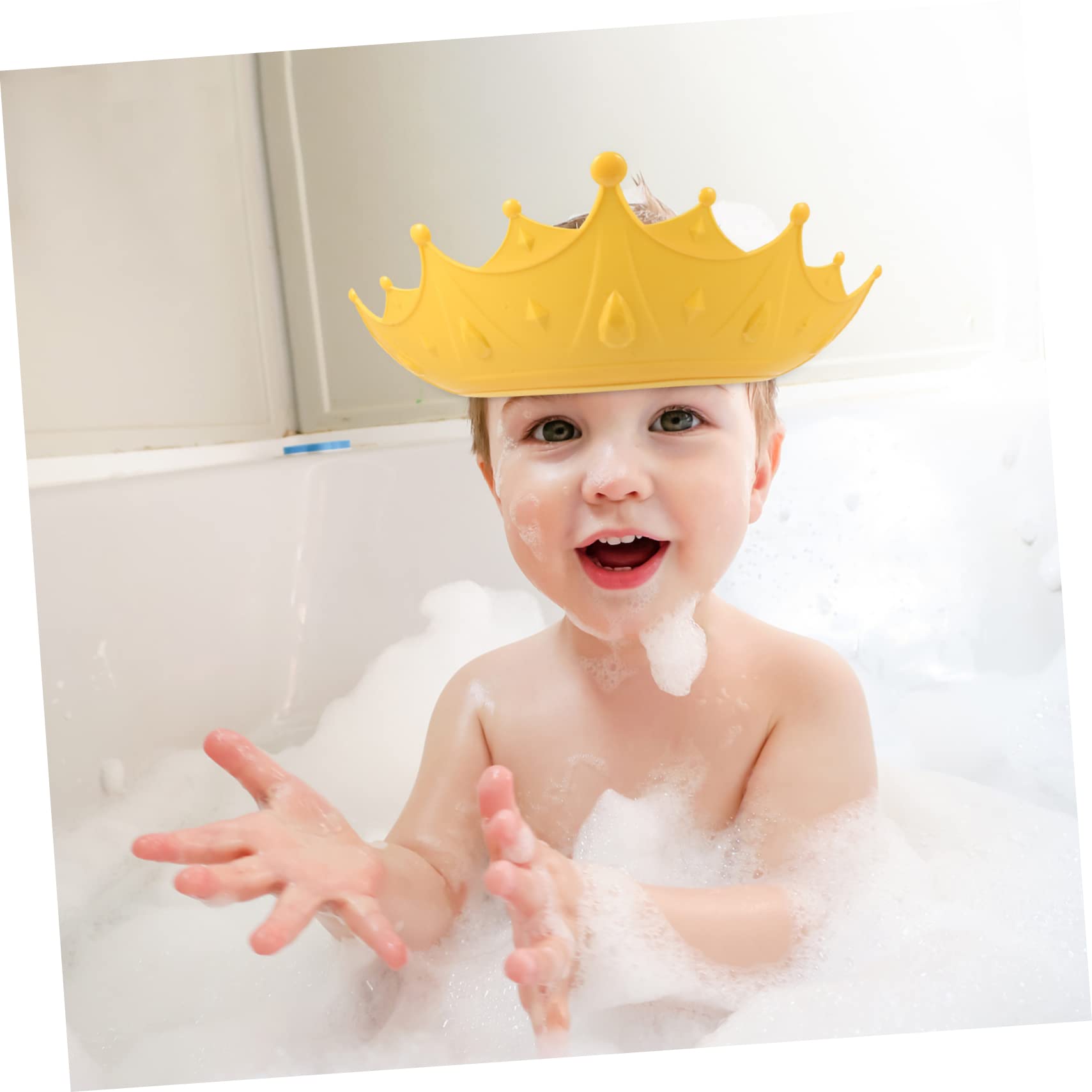 Cuffia Da Doccia Regolabile BESPORTBLE Per Bambini – Protezione Occhi E Orecchie, Morbida E Elastica In EVA, Blu Scuro, Per Età 3 Mesi - 6 Anni - 2