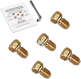 WPW10170516 W10170516 LP Conversion Kit with Installation Tool Compatible with Whirlpool Maytag KitchenAid Gas Ranges Replace AP6016210 Orifice Spud Set for Converting Natural Gas to Propane