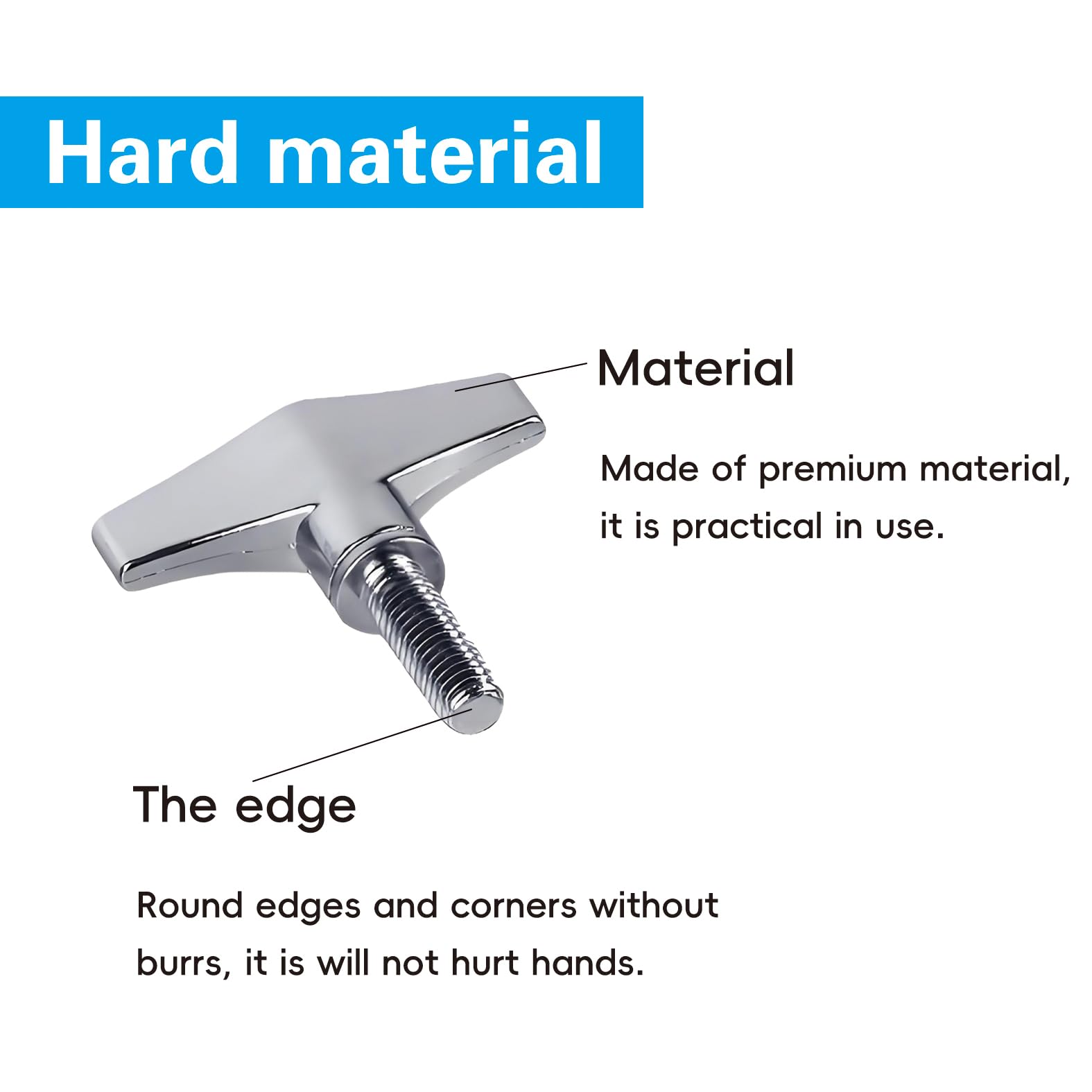 Anphly Drum Screws, Drum Keys, Military Drums, Jazz Drums, Instrument Accessories, 0.3*0.78inch Screws, 4 Pcs