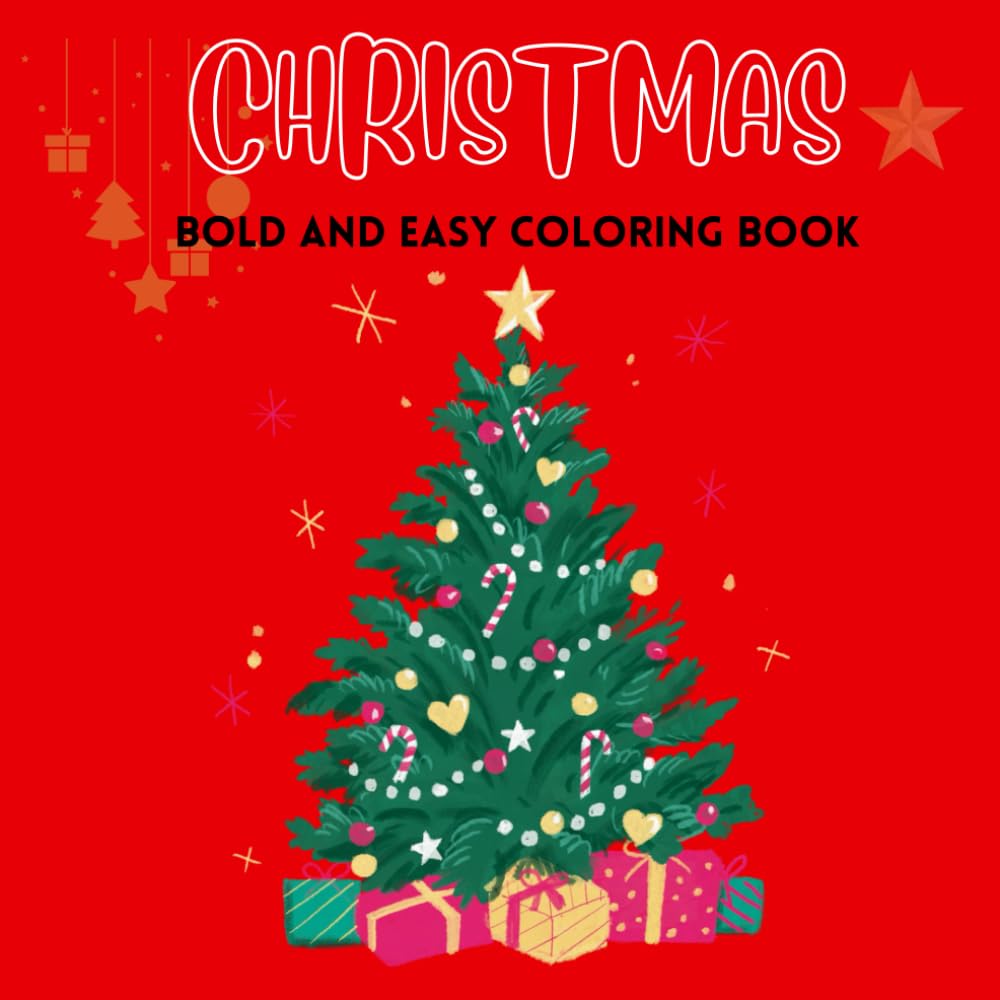 Cozy Christmas: Bold & Easy Coloring Book