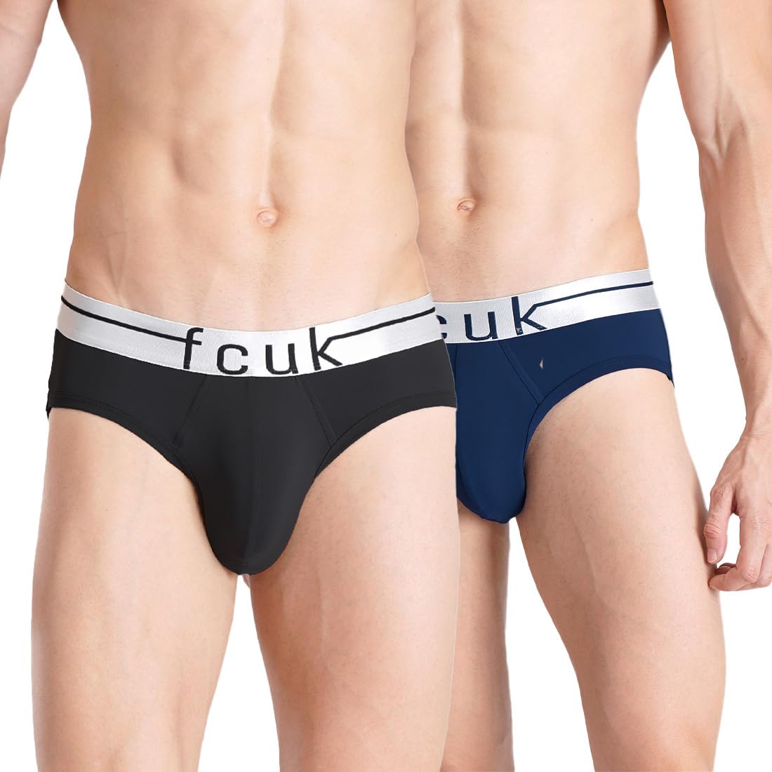 FCUK FLO Mersey,Men's Solid Briefs Pack of 2-image-14