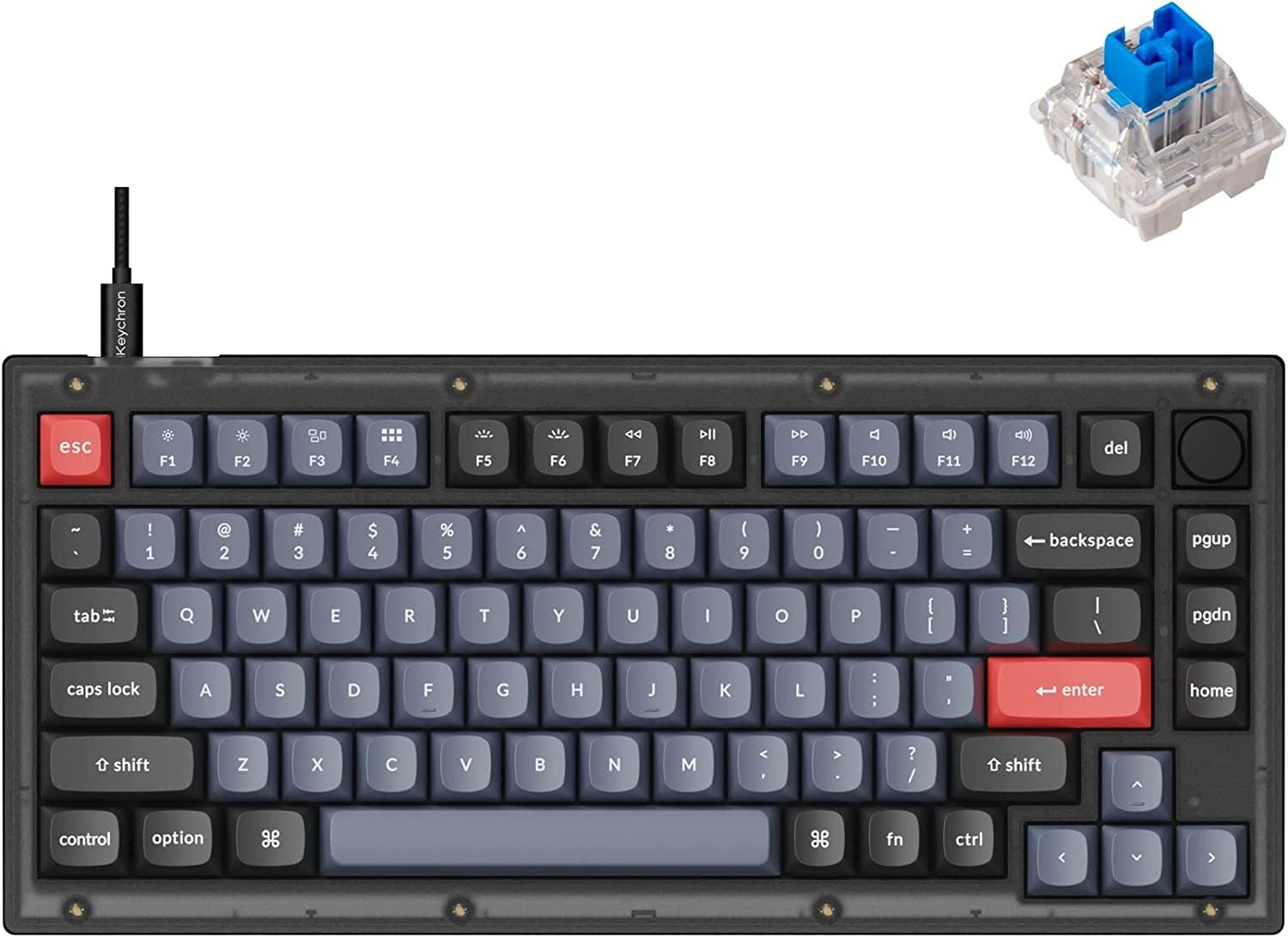 【国内正規品】Keychron V1 有線 カスタム・メカニカルキーボード ノブバージョン
