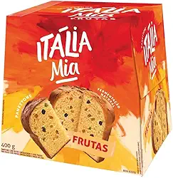 Panetone frutas Sem Lactose Vegano italia mia 400g