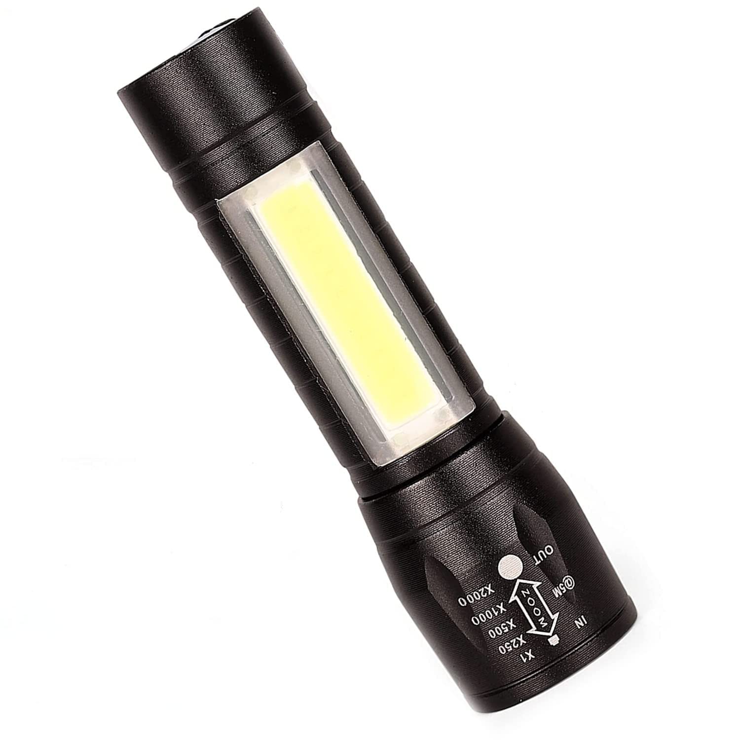 Care 4 Zoom Cob Light Torch Portable USB Rechargeable Flashlight (3 Modes) Torch (Multicolor, 11 Cm, Rechargeable)-picture-35