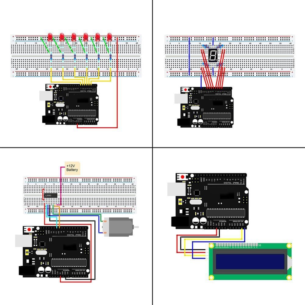 R3 Super Starter Kit con tecnologia RFID, kit completo di apprendimento elettronico per principianti, include sensori, motori, LCD e progetti