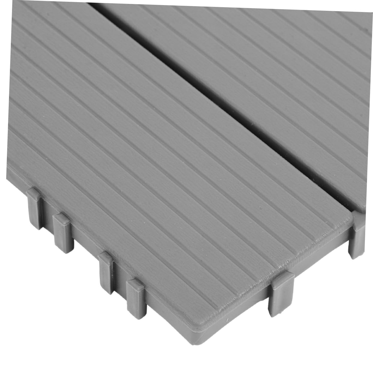 Baldosas de Exterior Entrelazadas de Imitación Madera 4 Piezas