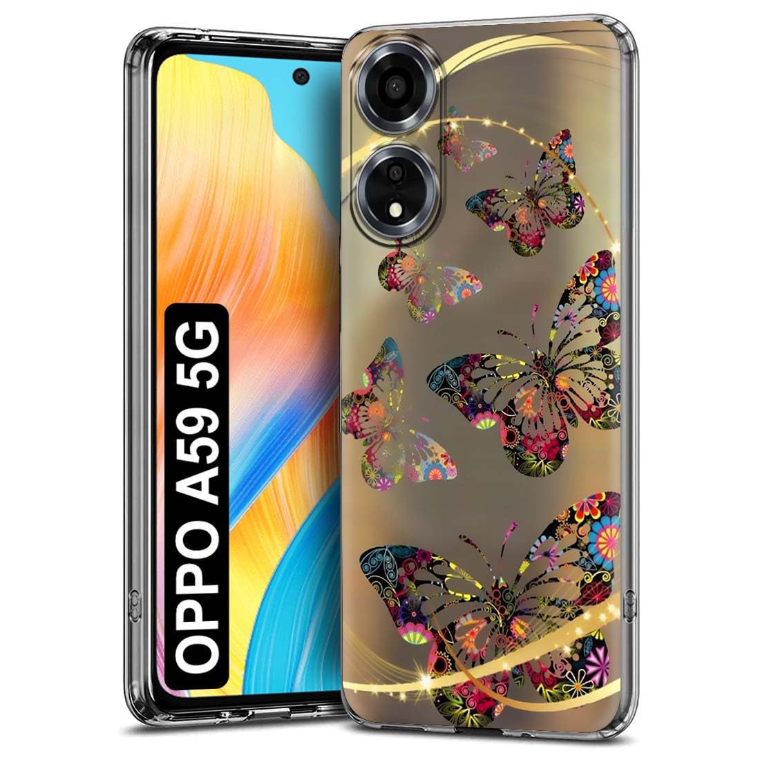 Fashionury Back Cover Case Designer Flexible Soft Back Case Cover for Oppo A59 5G -D2082 (B0CSK6QP8P) Amazon Price History, Amazon Price Tracker