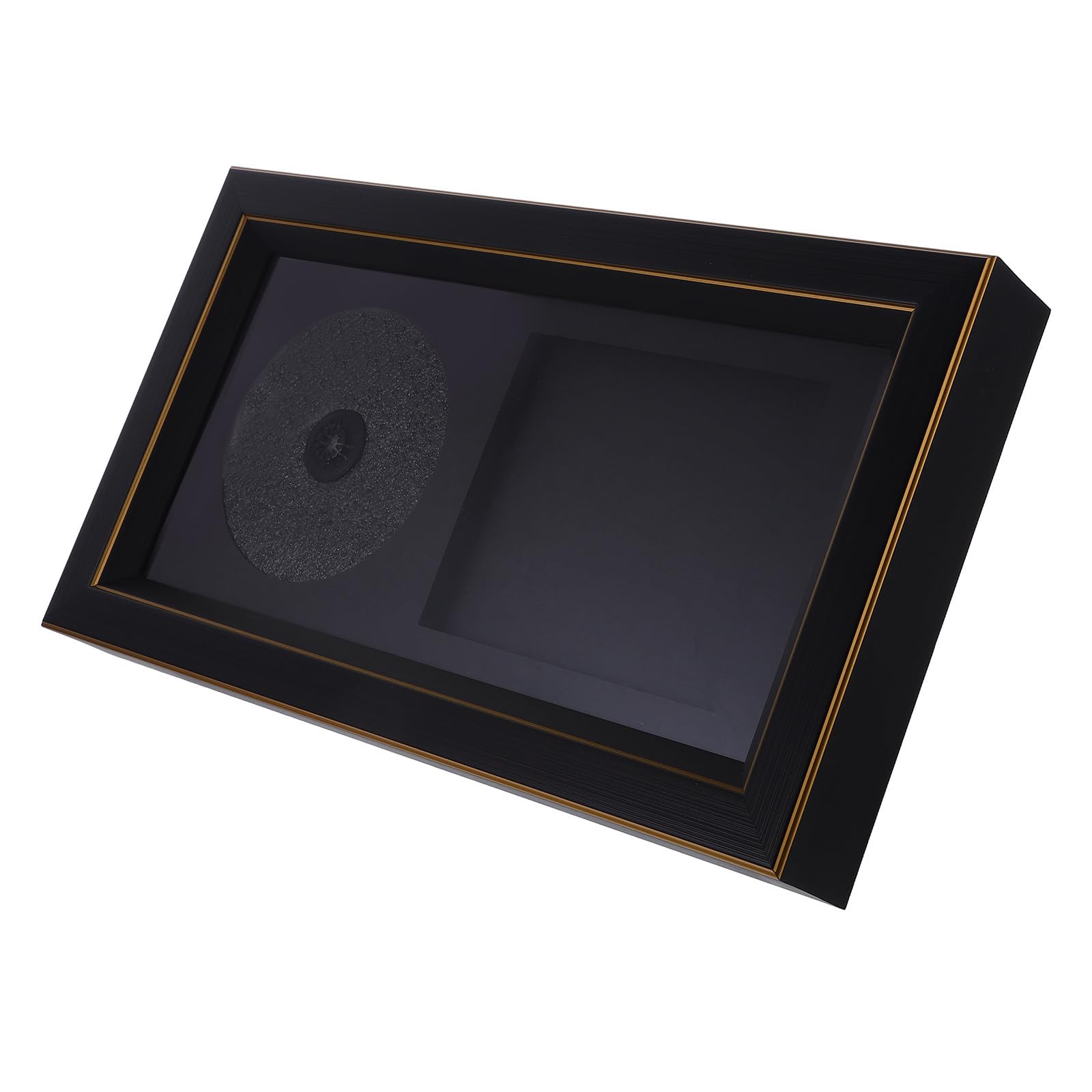 Cadre pour CD mural en résine noire pour disques de collection