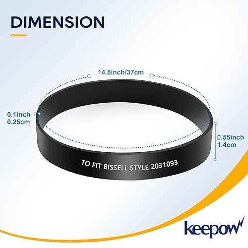 Miniatura 6 de KEEPOW Correa de repuesto compatible con aspiradoras Bissell PowerForce Helix Turbo 2191, 2191U, 2190, 1700, 1701, 1797, 2691, 2692, 1240, 12B1,