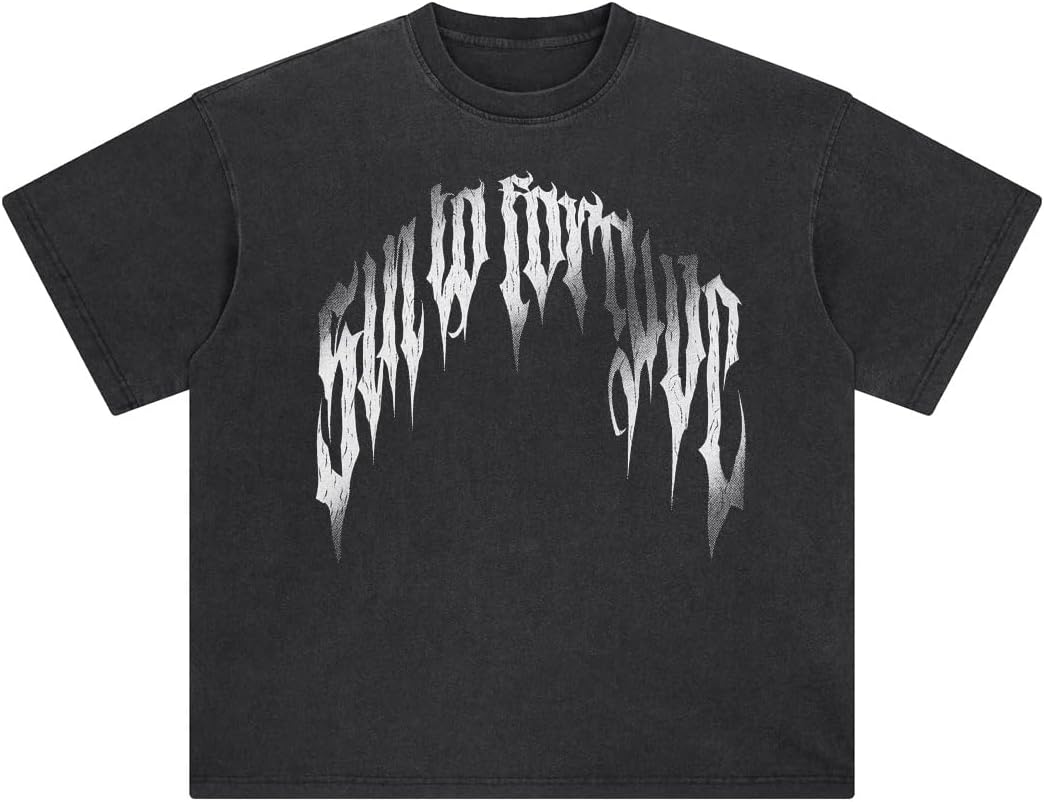 Unisex Streetwear Tee Shirt Men Vintage Aesthetic Graphic T-Shirt