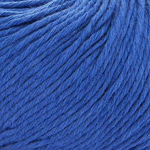 ggh Linova - 039 - Medium Blue - Cotton with Linen for Knitting and Crocheting, 50g - Image 2