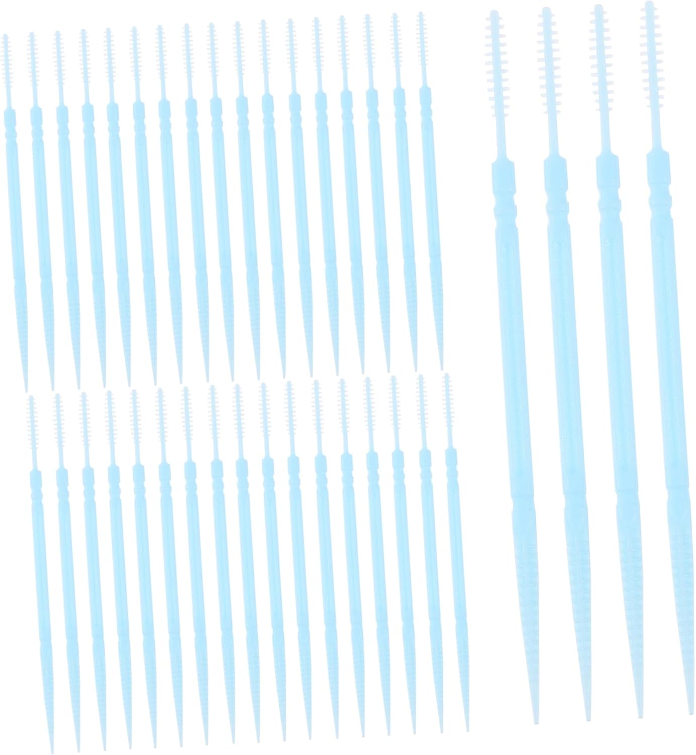 1060pcs Food-Grade Double-Head Disposable Plastic Toothpicks for Interdental Cleaning for Oral Care and Travel