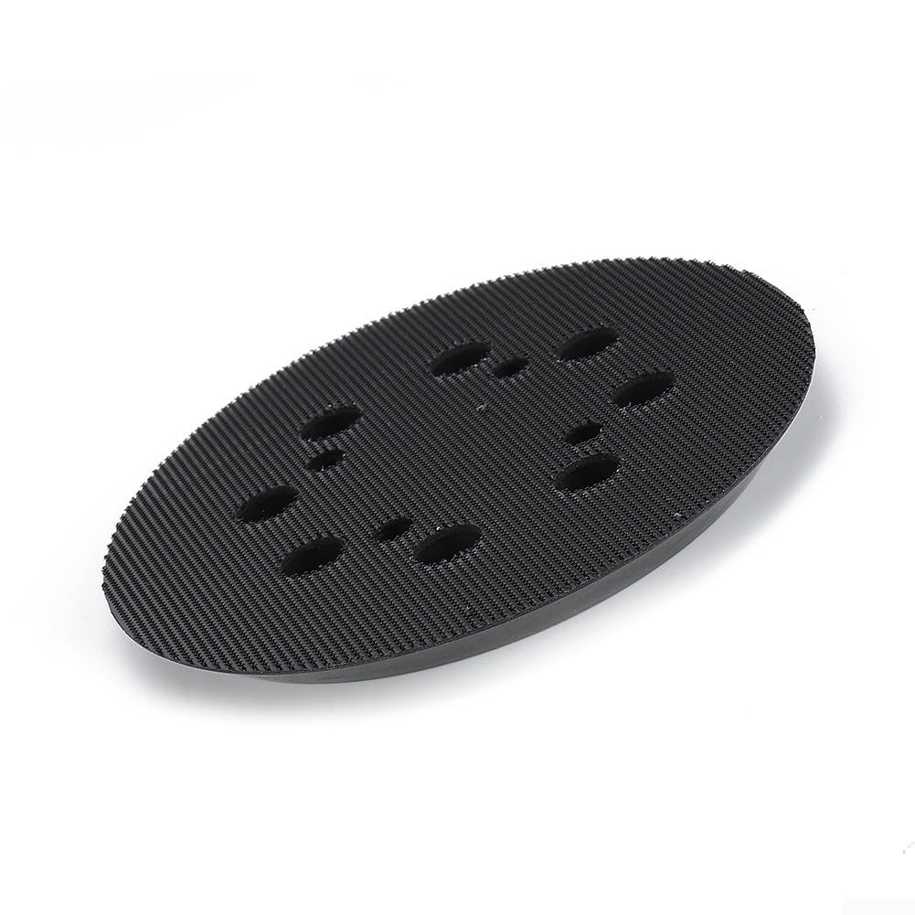 Platorello abrasivo per levigatrice orbitale a 8 fori, 125 mm, 125 mm, compatibile con DWE6423/6421/DCW210B, N329079, ricambio in plastica