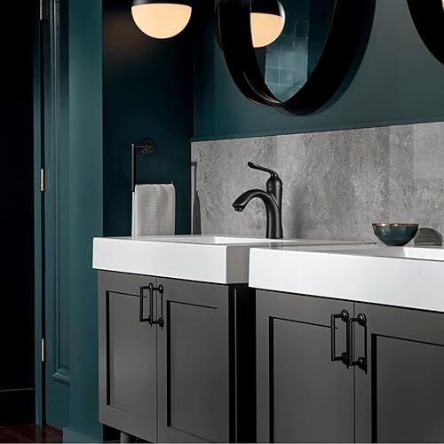 Miniatura 8 de Lava Odoro - Grifo de baño de bronce aceitado con una sola manija, grifo de lavabo de bronce antiguo de un solo agujero, grifo de tocador de bronce