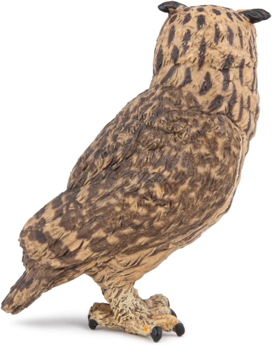 Papo - Realistic Eagle Owl Figure - Ages 3+ - Forest Animals Collection - Educational Play Nocturnal Birds - Gift Idea Toy for Girls and Boys