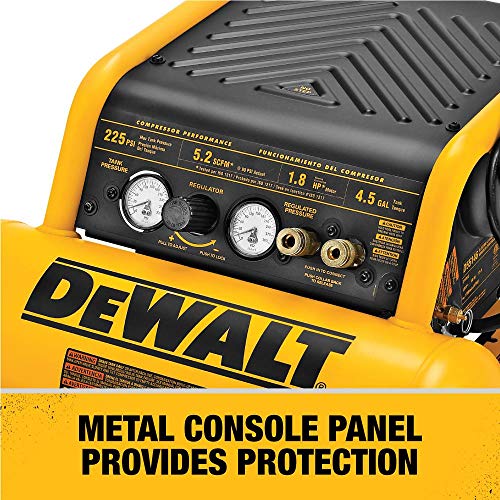 Dewalt D55146 1.6 Hp Continuous 200 Psi, 4.5 Gallon Compressor, 17″ x