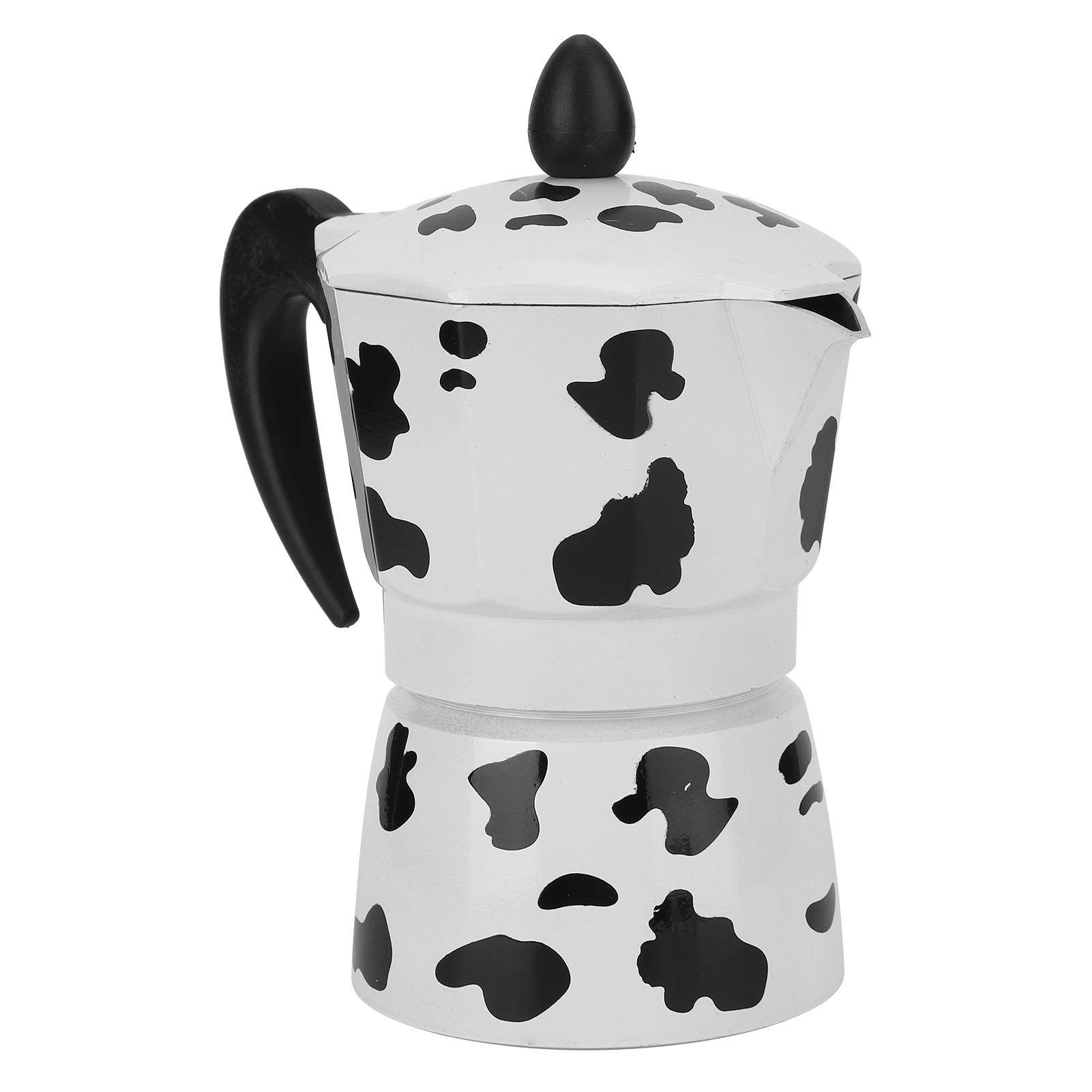 Aluminum Coffee Pot Kettle, for Home and Office Use, Fast and Convenient, Milk Cow Color (3 cups of cow color 150ML)
