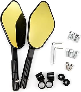 POLITI Accesorios Espejos Retrovisores Deportivos para Motocicletas De 8 Mm Y 10 Mm para Kawasaki Z1000 Z750 ER-6F ER-6N para CBF600 CB400 CBR125R CBF125 para GSR600