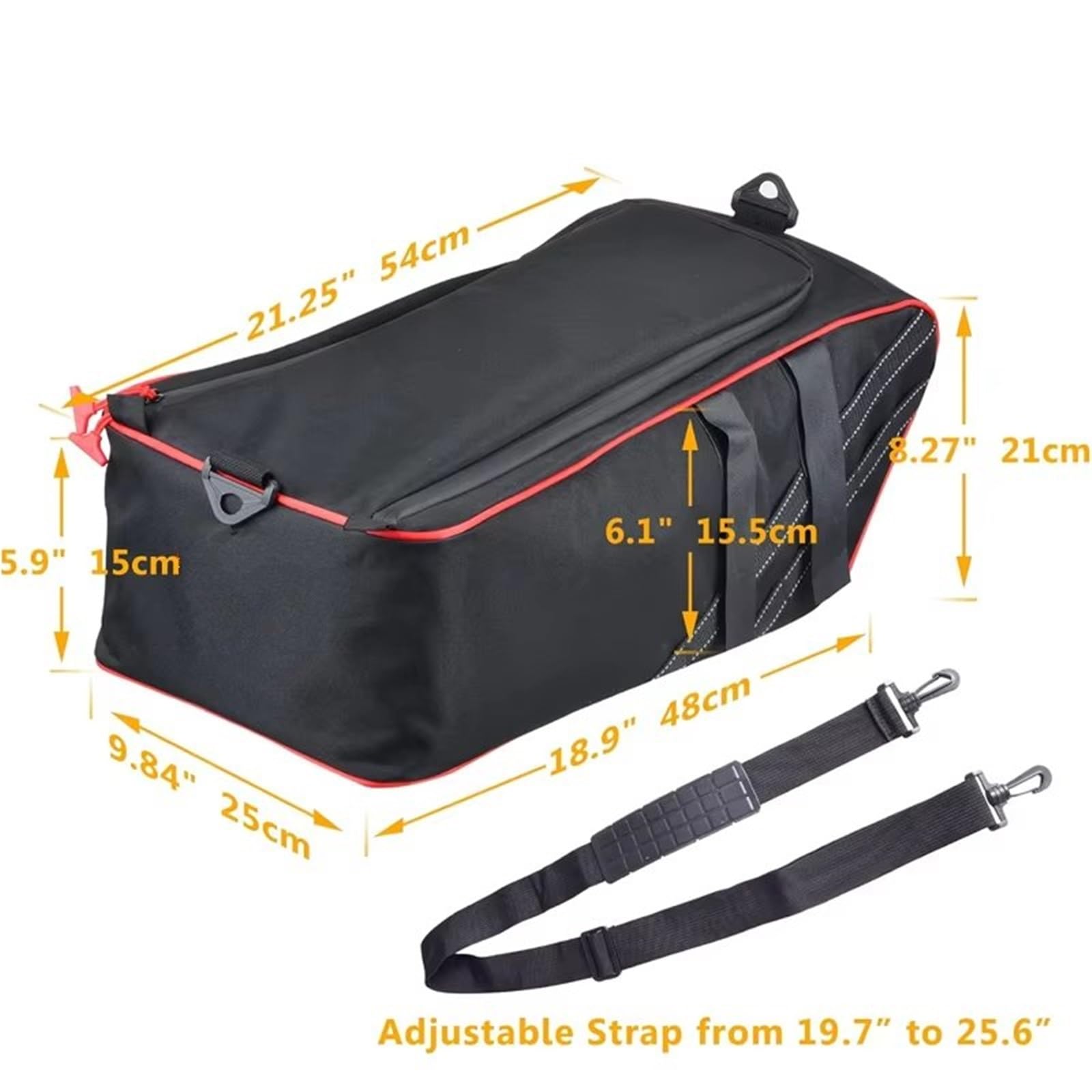 Borsa Moto Per Ruckus Per Zoomer Borsa Portaoggetti Sotto Il Sedile Borsa Da Sella Bagaglio Scooter Resistente All'acqua E Agli Strappi 2010-2020 Borsa Sella Moto(Orange)