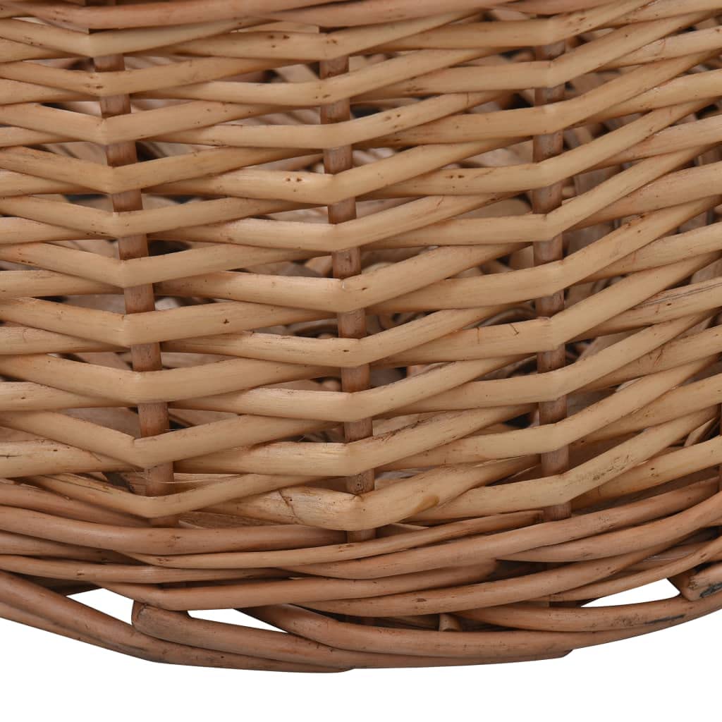 Cesta para leña con Asas de Transporte Sauce Natural 88x57x34cm,Casa y jardín,Accesorios para hornos de leña y chimeneas,Bolsas y Soportes de leña,2.75kg-286984