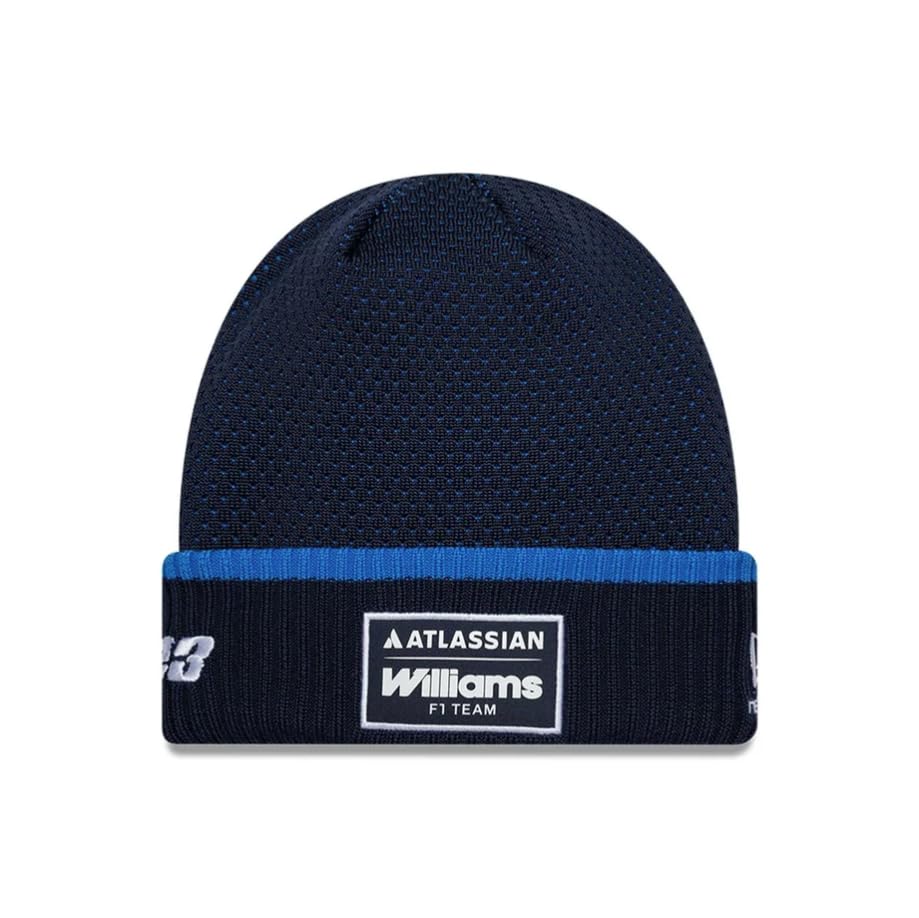 Bonnet en tricot stretch d'excellence Williams Racing F1 par New Era finition haute couture 2026
