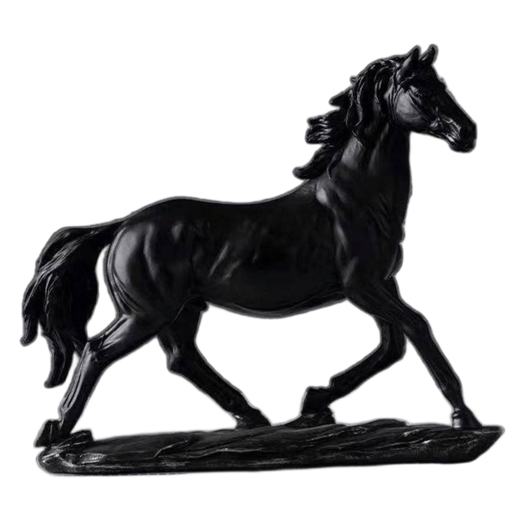 Statue de cheval debout en résine, ornements décoratifs maison et bureau design
