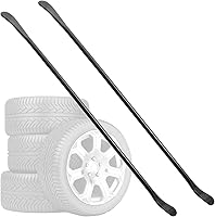 Olaismln 2-Pack 39" Heavy Duty Tire Iron for Semi Trucks, Cars & Tractors - Professional Tire Mounting Tools, Black