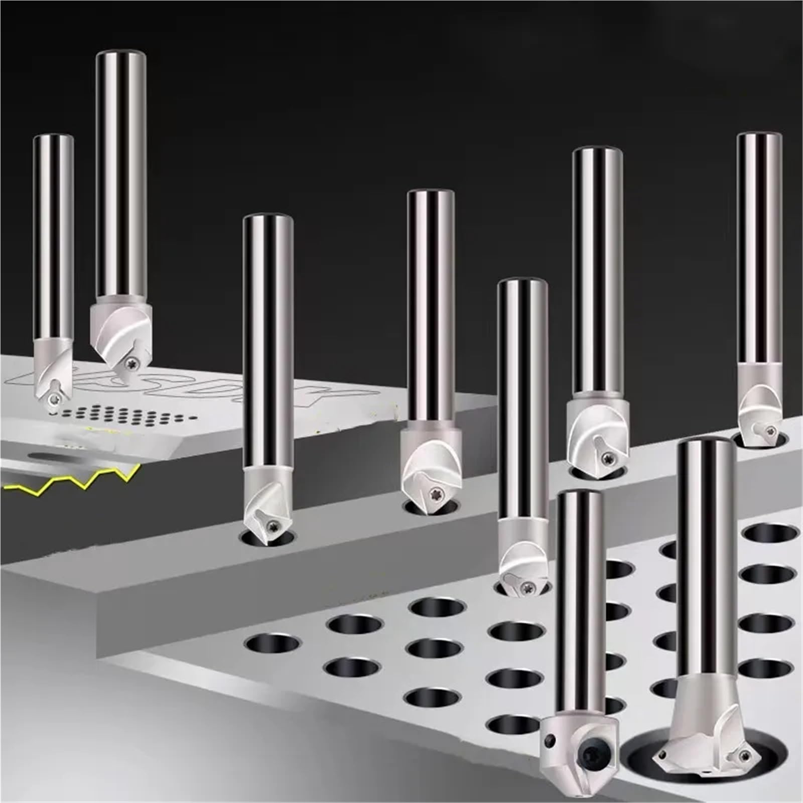 1 pièce 45 degrés/60 degrés/90 degrés/120 degrés SSP SSK SSY SSH TP45 TCMT fraise à chanfrein, outil de chanfreinage CNC(E SSH C12-15-110)