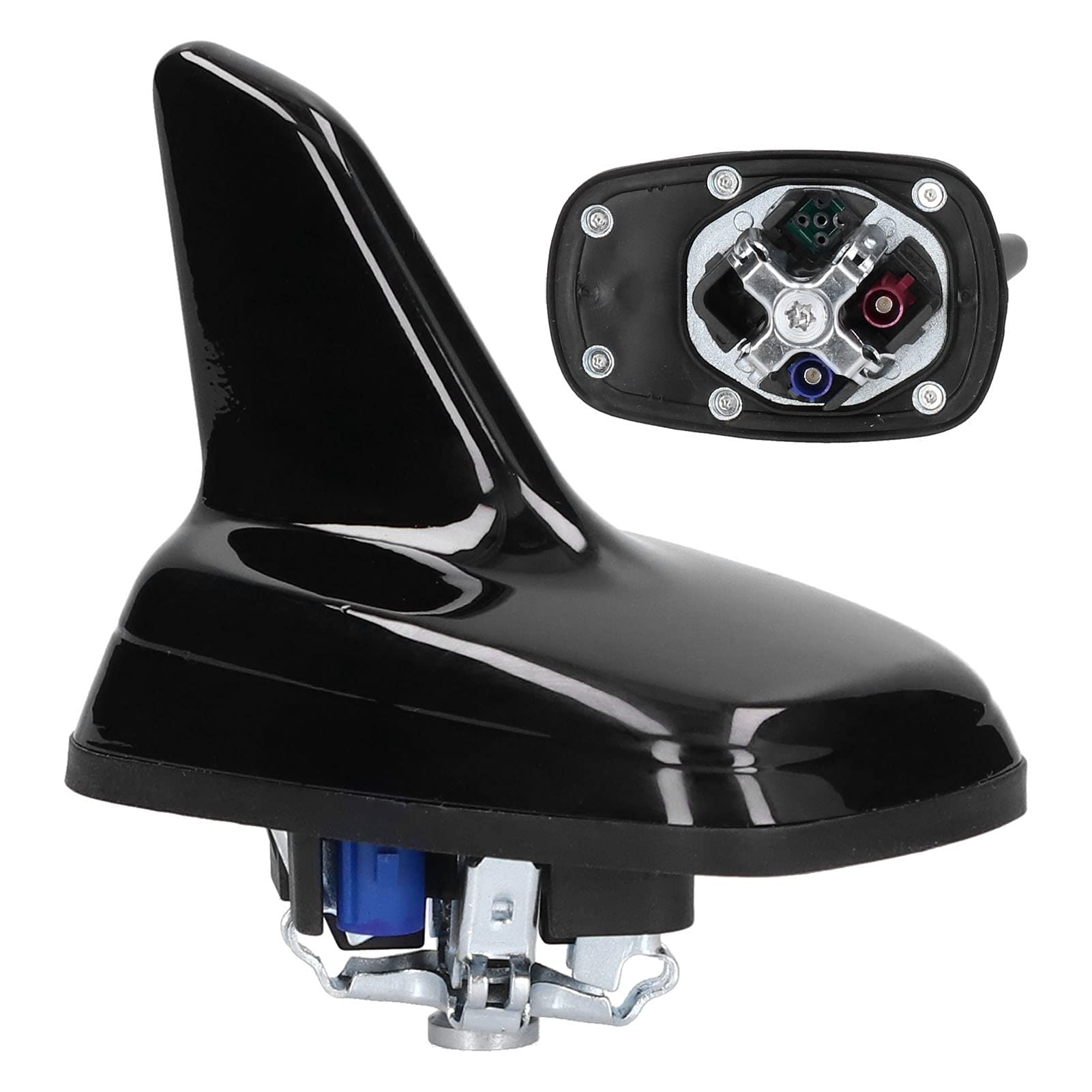 KIMISS Antena samochodowa w kształcie płetwy rekina 5Q0035507B5FQ Glossy Black GPS/GSM