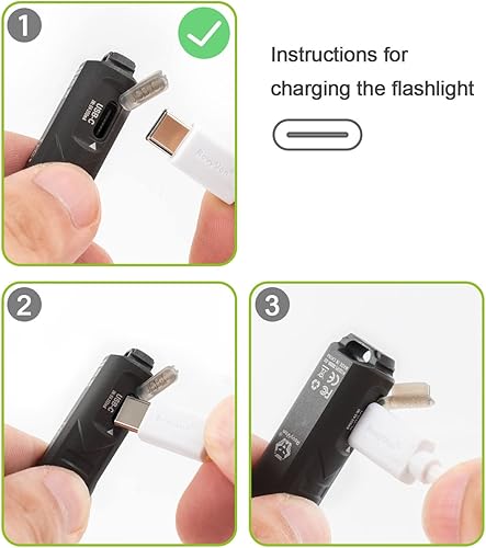 Miniatura 5 de Linterna RovyVon A1 recargable, tamaño pequeño, USB