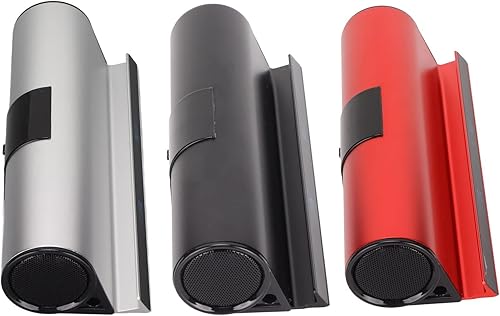 Miniatura 8 de Altavoz Bluetooth, 2 en 1 para tableta, soporte para teléfono para escritorio, altavoz estéreo portátil, controlador dual, recargable, elegante,