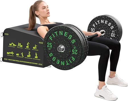 HANDBODE Hip Thrust Bench, Multi-Functional Slip-Free Hip Thrust Machine