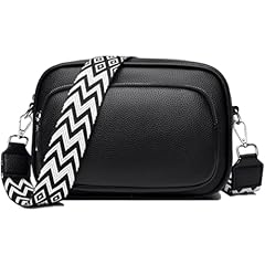 Idea Regalo - NIYUTA Borse a Tracolla da Donna, Borse a Spalla con Tasche Multiple, Pelle PU Borse a Mano Alla Moda con Tracolla Regolabile e Rimovibile Nero