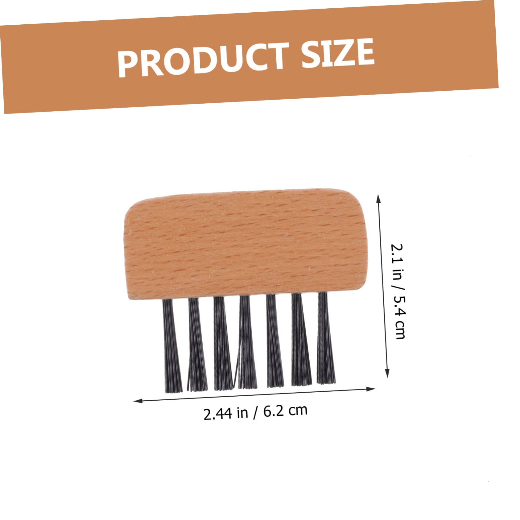 balacoo Wooden Handle Umpire Brush for Baseball Softball Home Plate Cleaning Referee Gear Accessory