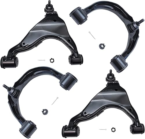 Miniatura 71 de Detroit Axle - Kit de 4 brazos de control delanteros para Chrysler 300 Dodge Challenger Charger Magnum, 2 brazos de control delantero inferiores con