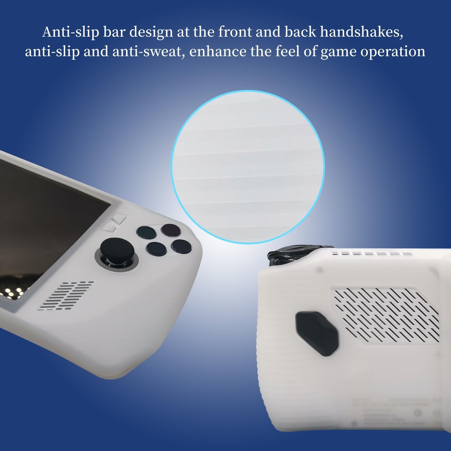 ADDGRIP® Silicone Cover with Stand Designed for ASUS ROG Ally Z1/Z1 Extreme, Compatible with ROG Ally RC71L (2023 Launched) Model Only (Asus ROG Ally Console NOT Included) Transparent 3