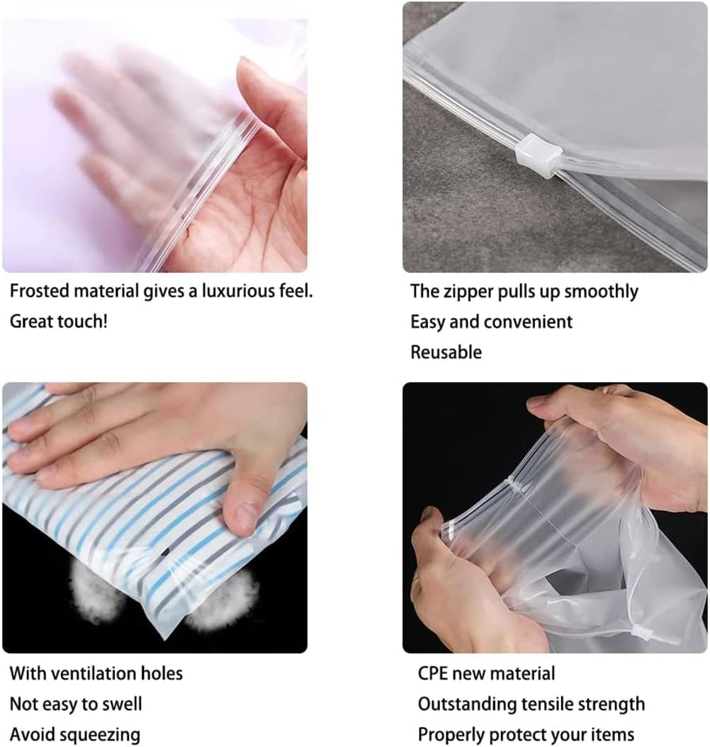 Custom Matte Zip Lock Bags,Personalized Plastic of Your Logo/Text Frosted Zipper Bags,Pack 50. Multiple Size Available
