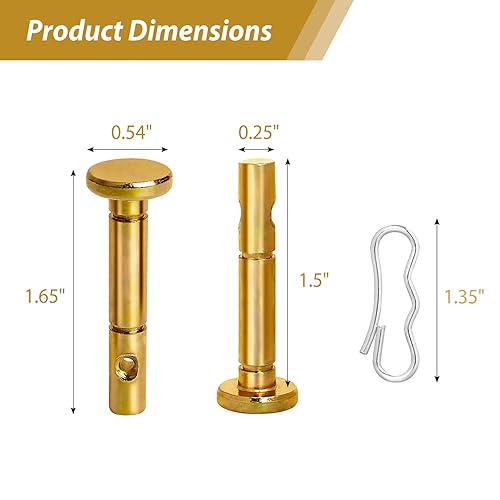 Miniatura 2 de 738-04124A - Pasadores de cizalla para quitanieves para Hon da Cub Cad et 738-04124A y pasadores de chaveta 714-04040 compatibles con Troy Bilt,