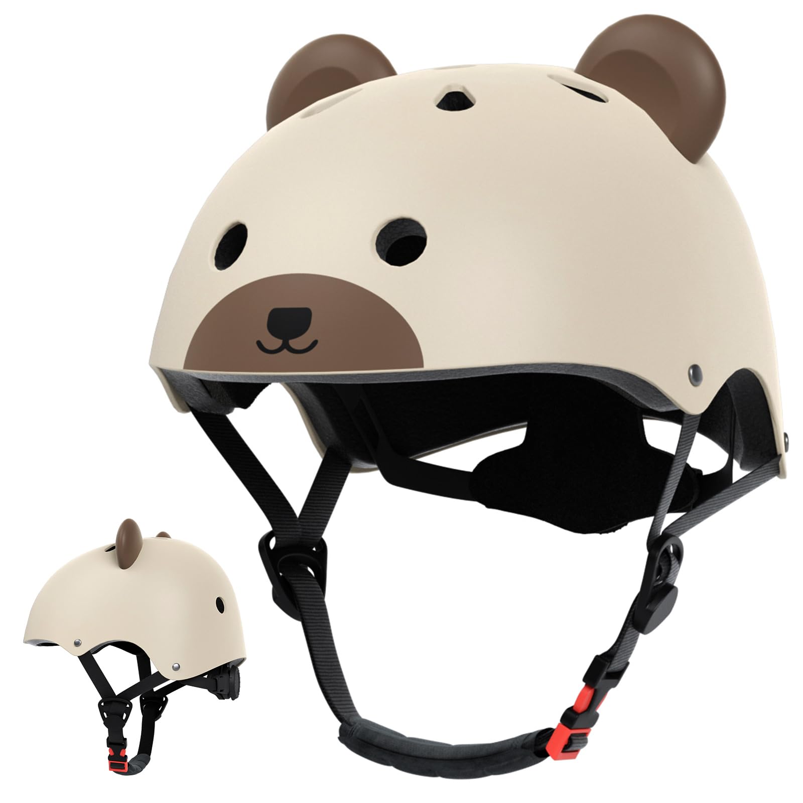 KORIMEFA Cute Baby Toddler Helmet for 6 Month-6 Years Little Kids, Balance Bike/Tricycle/Scooter/Skateboard Protection Helmet, Multi-Sports Adjustable Helmet for Boys Girls, 44-50cm