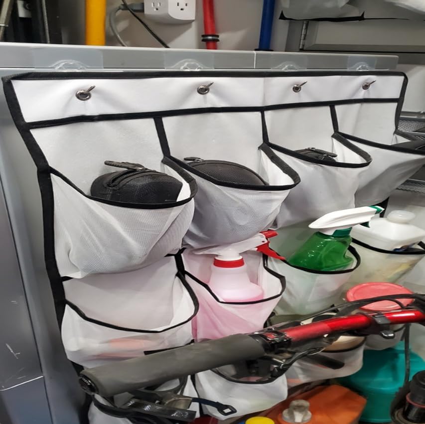 Miniatura 7 de Paquete de 24 ganchos autoadhesivos resistentes, 33 libras máximo, transparentes, impermeables, ganchos de pared adhesivos para llaves, baño, ducha,