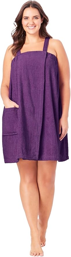 plus size terry wrap