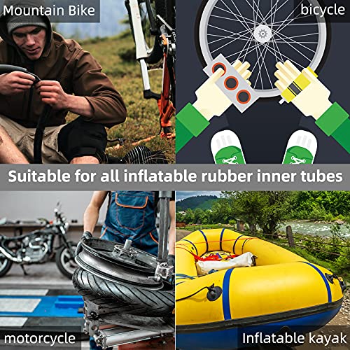 KOAREL Kit de Parche de Reparación para Neumáticos de Bicicleta con 24 Parches Vulcanizados, Lija, Lima Metálica y Caja de Almacenamiento Portátil miniatura 3