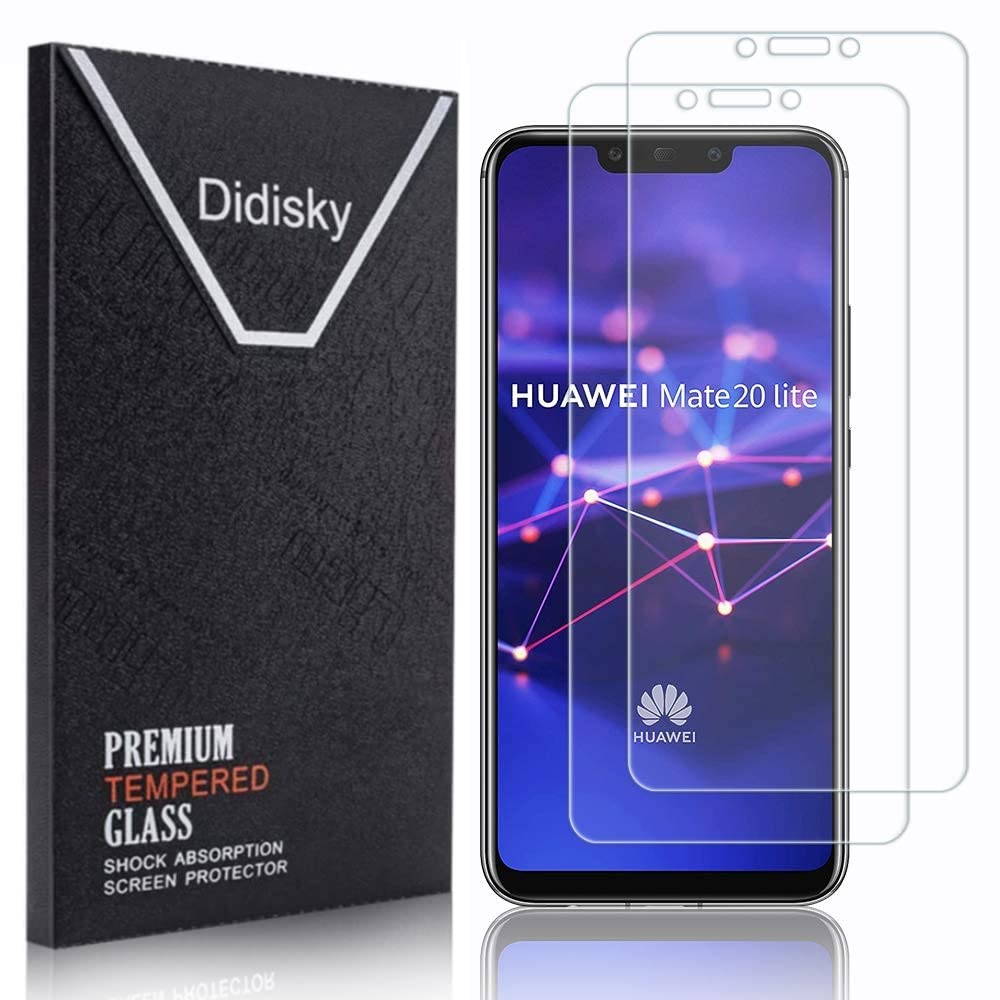 MadBee Cover Per Huawei Mate 20 Lite [con Pellicola Proteggi Schermo], Custodia Protettiva In Vetro Temperato 9H [Motivo In Marmo] Cornice Paraurti In Silicone Morbido Cover Case (Marmo#3 - Foto 4