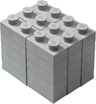 YPC Large Blocks, Childrens Educational Toy, Easy Assembly, Gift, Ren Blocks, Kids, Set of 30, Gray